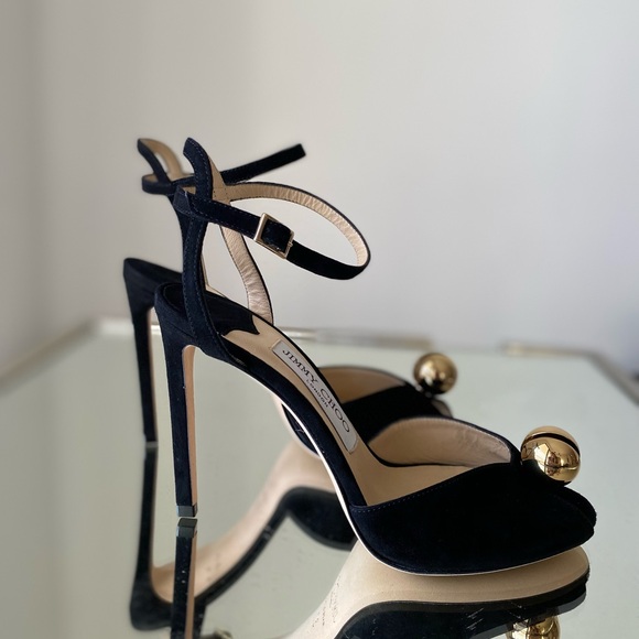New JIMMY CHOO Sacora suede sandals 37 $1,195 - Picture 9 of 14